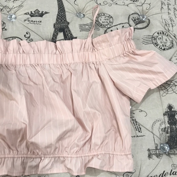 BP. Cold Shoulder Ruffle Trim Top - Picture 6 of 7